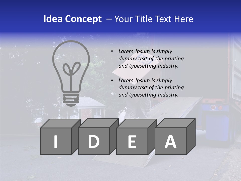 Steel Door Unit PowerPoint Template
