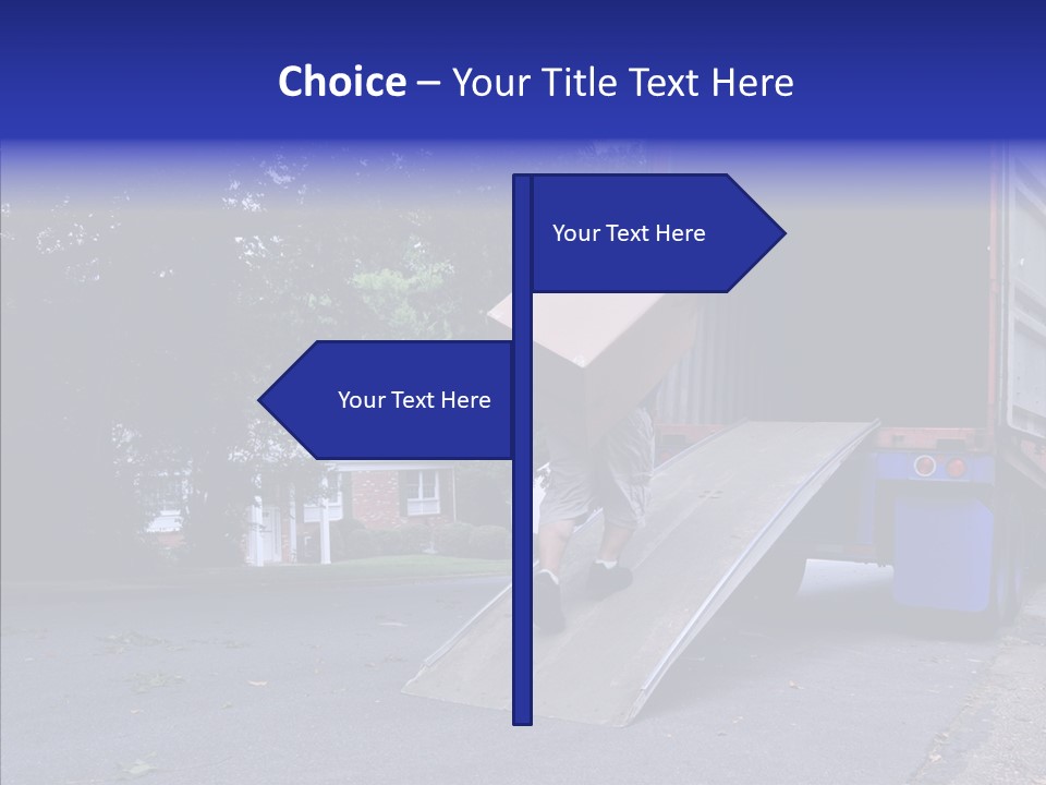 Steel Door Unit PowerPoint Template