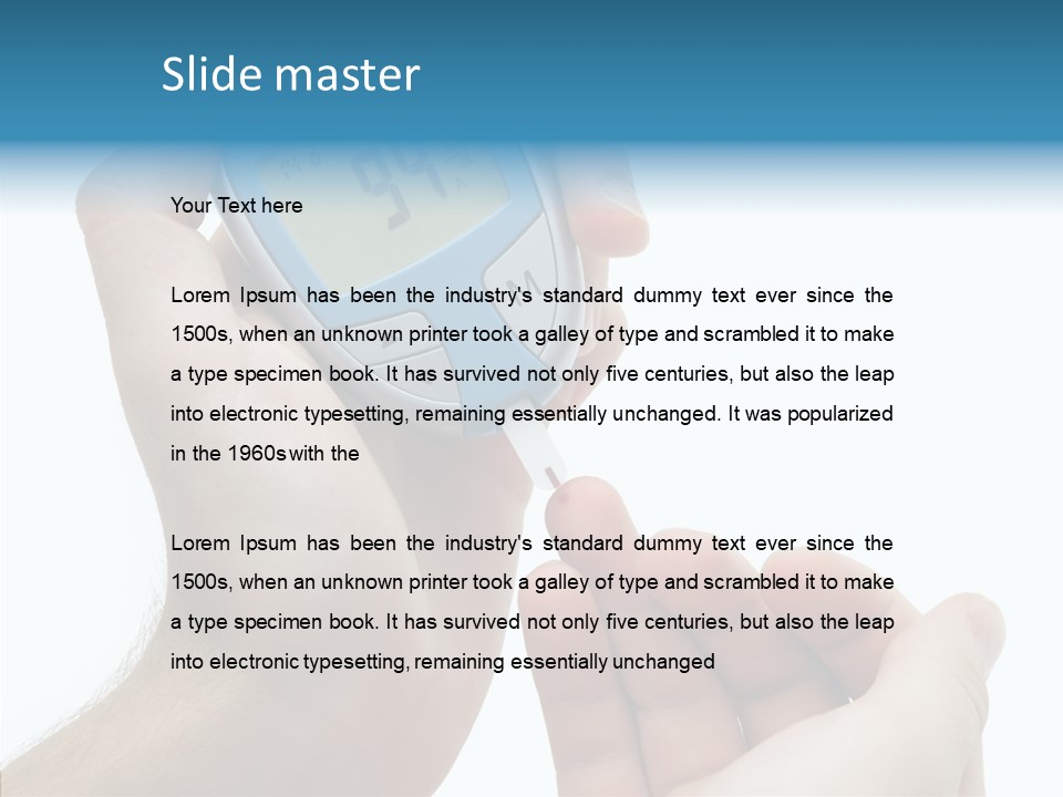 Digital Healthcare Human PowerPoint Template