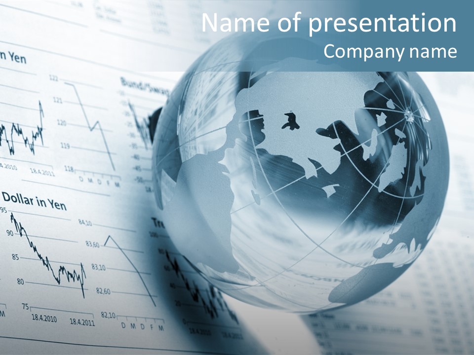 A Glass Globe On Top Of A Table PowerPoint Template