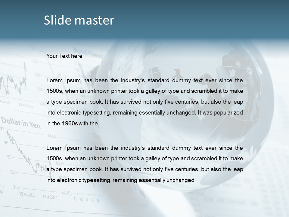 A Glass Globe On Top Of A Table PowerPoint Template