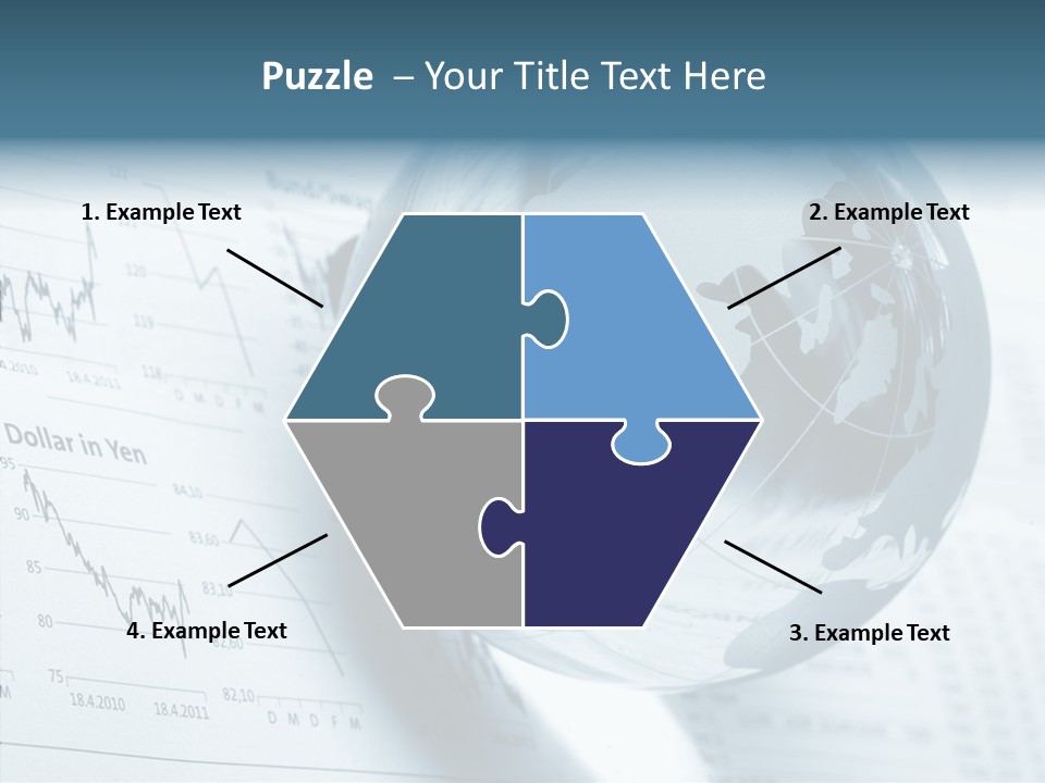A Glass Globe On Top Of A Table PowerPoint Template
