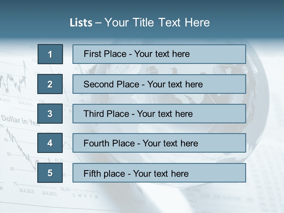 A Glass Globe On Top Of A Table PowerPoint Template