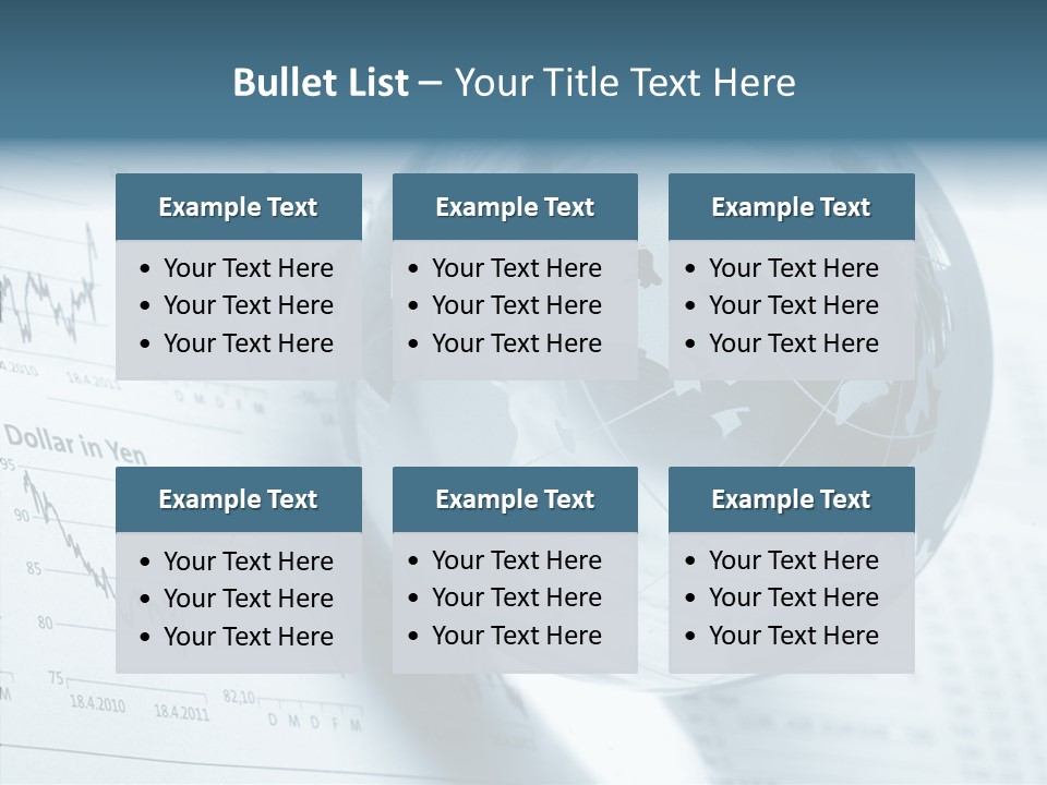 A Glass Globe On Top Of A Table PowerPoint Template