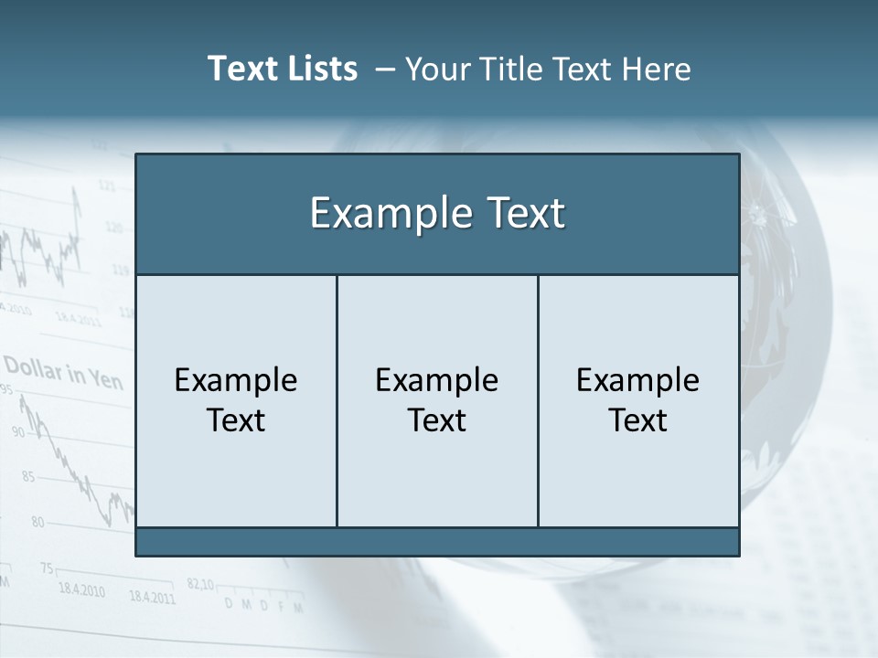 A Glass Globe On Top Of A Table PowerPoint Template