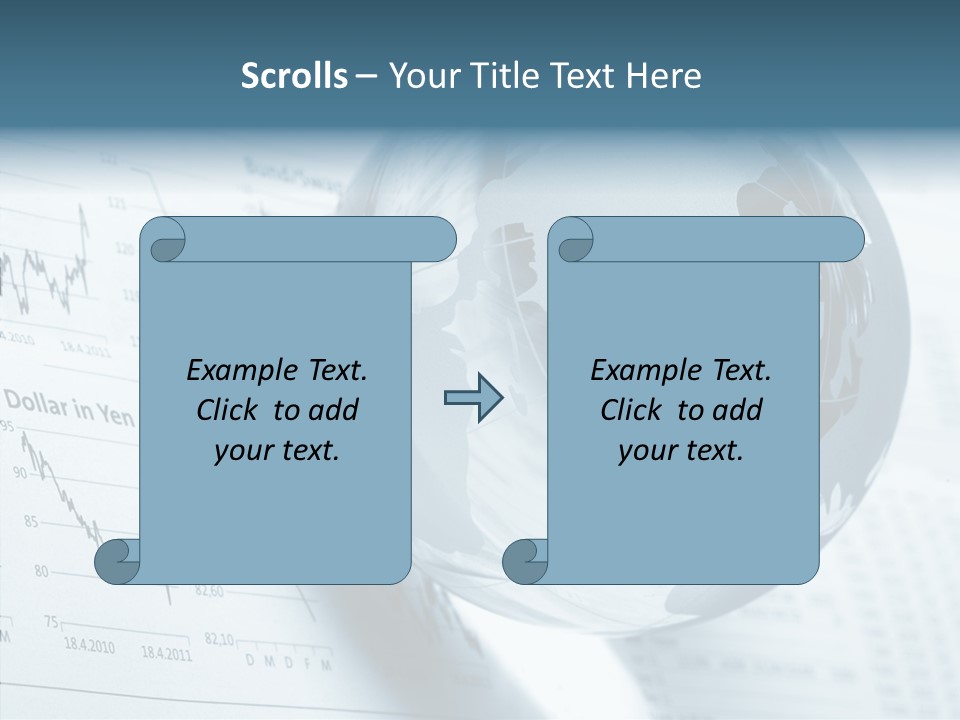 A Glass Globe On Top Of A Table PowerPoint Template