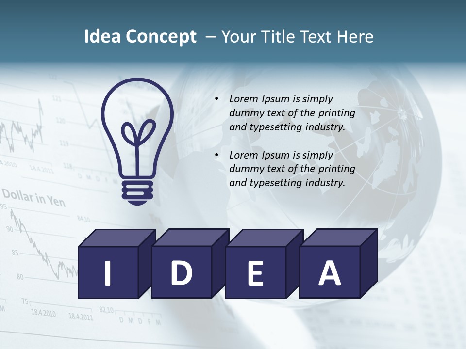 A Glass Globe On Top Of A Table PowerPoint Template