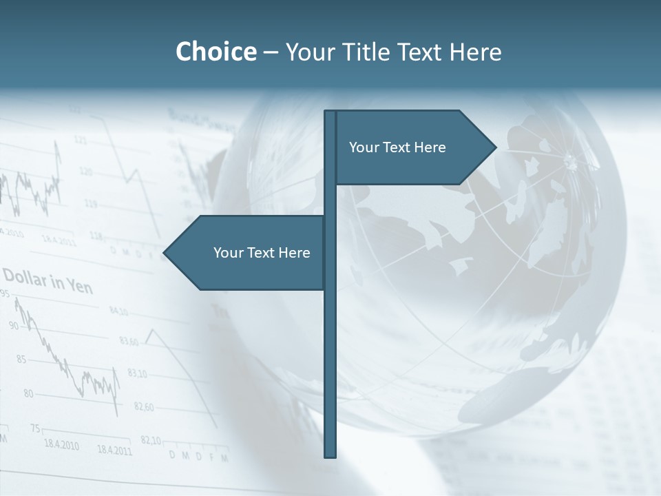 A Glass Globe On Top Of A Table PowerPoint Template