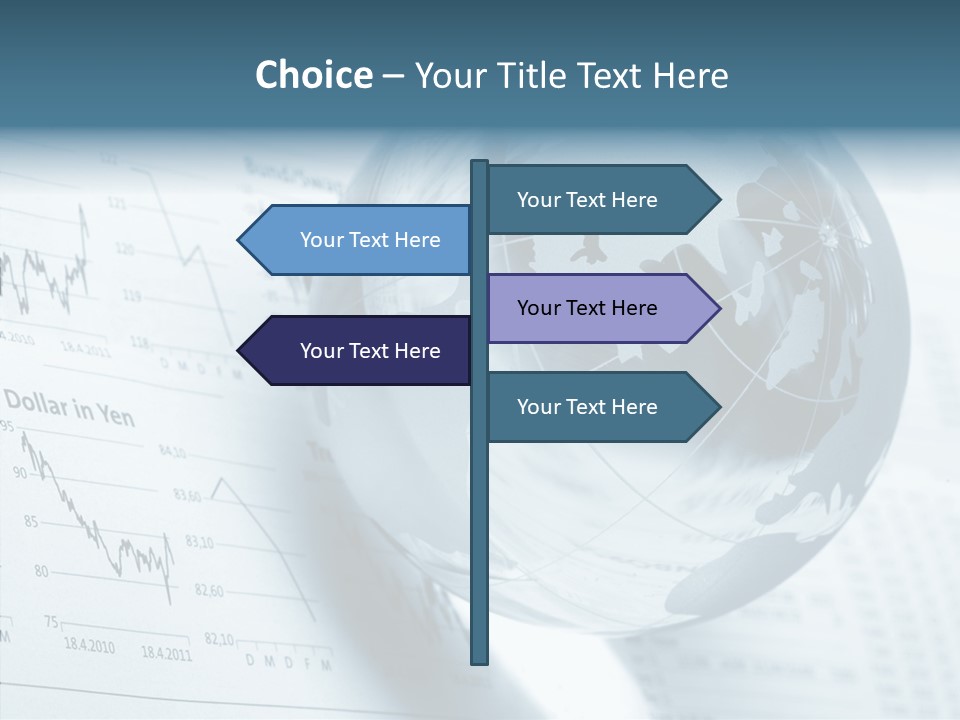 A Glass Globe On Top Of A Table PowerPoint Template