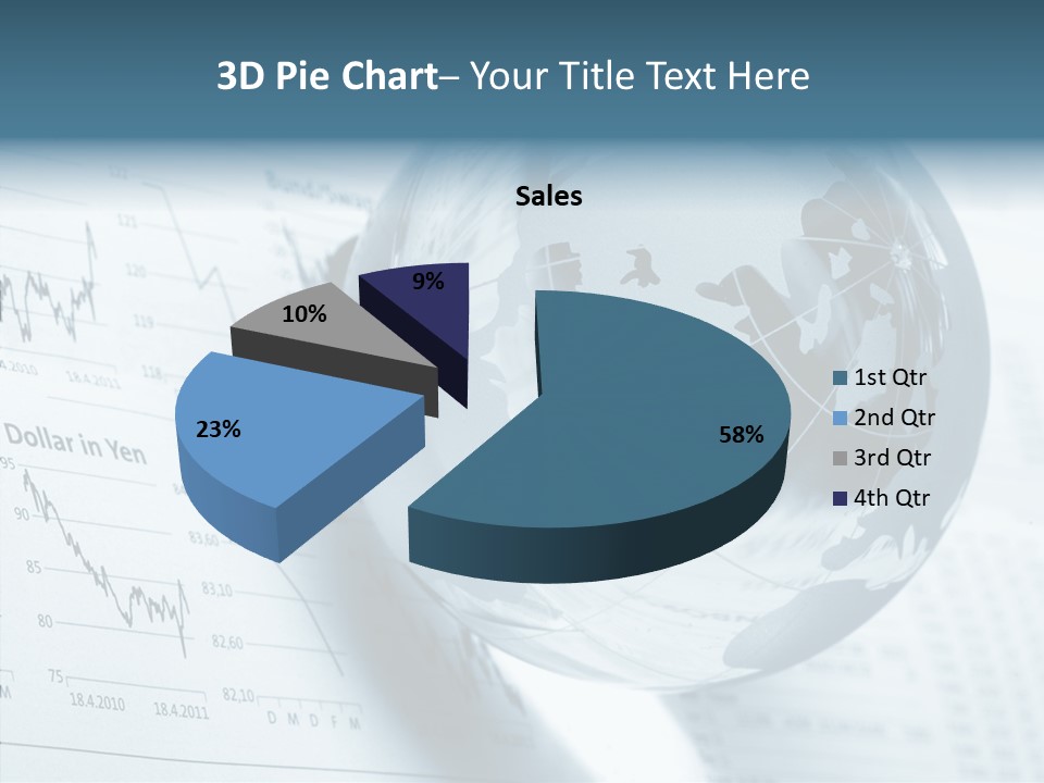 A Glass Globe On Top Of A Table PowerPoint Template