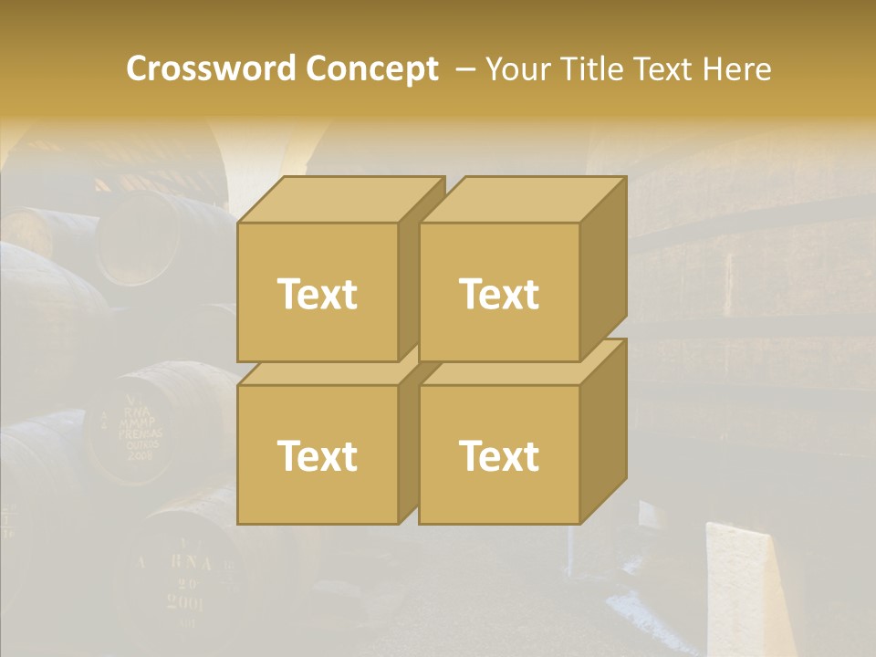 Stack Colheita Casks PowerPoint Template