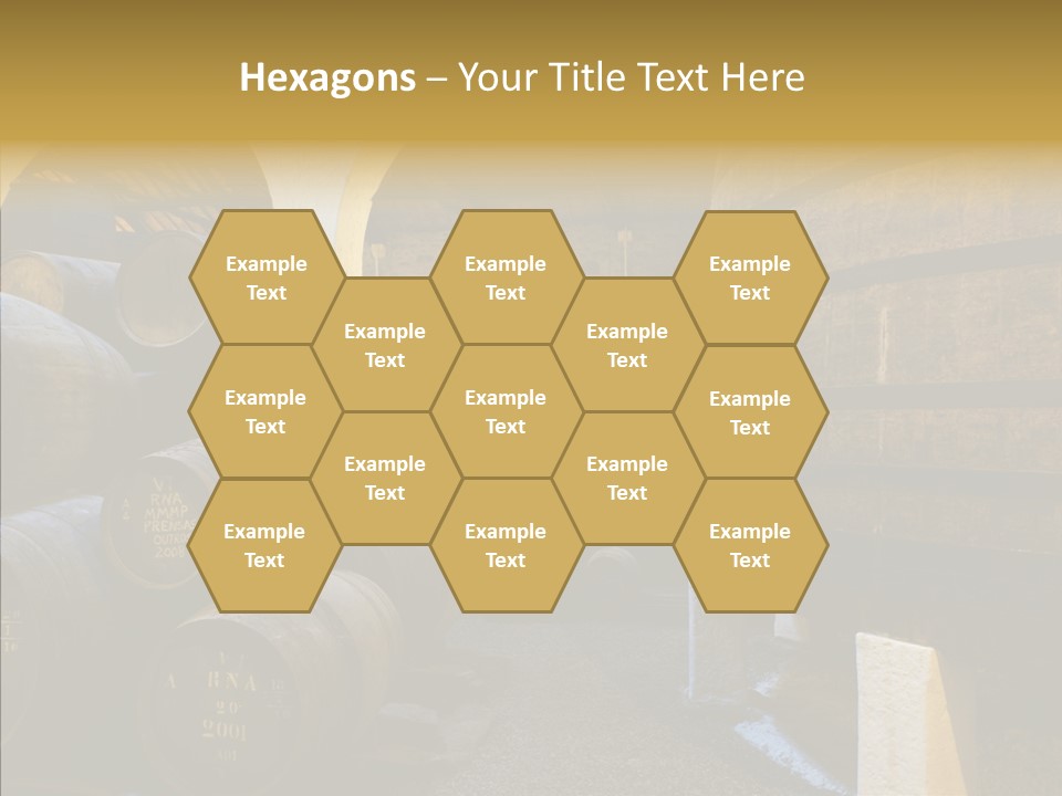Stack Colheita Casks PowerPoint Template