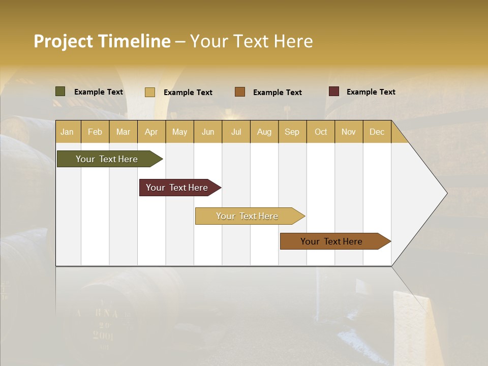 Stack Colheita Casks PowerPoint Template