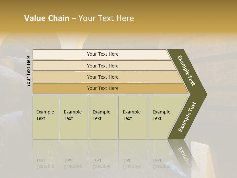 Stack Colheita Casks PowerPoint Template