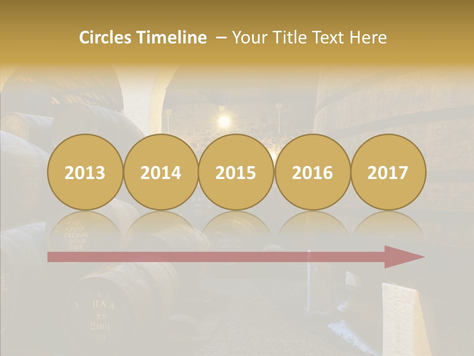 Stack Colheita Casks PowerPoint Template