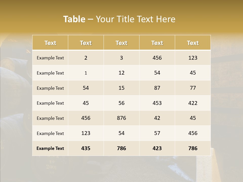 Stack Colheita Casks PowerPoint Template