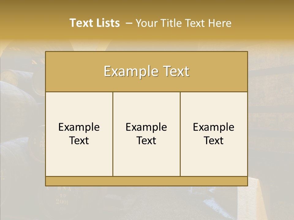 Stack Colheita Casks PowerPoint Template