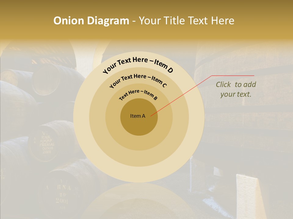 Stack Colheita Casks PowerPoint Template