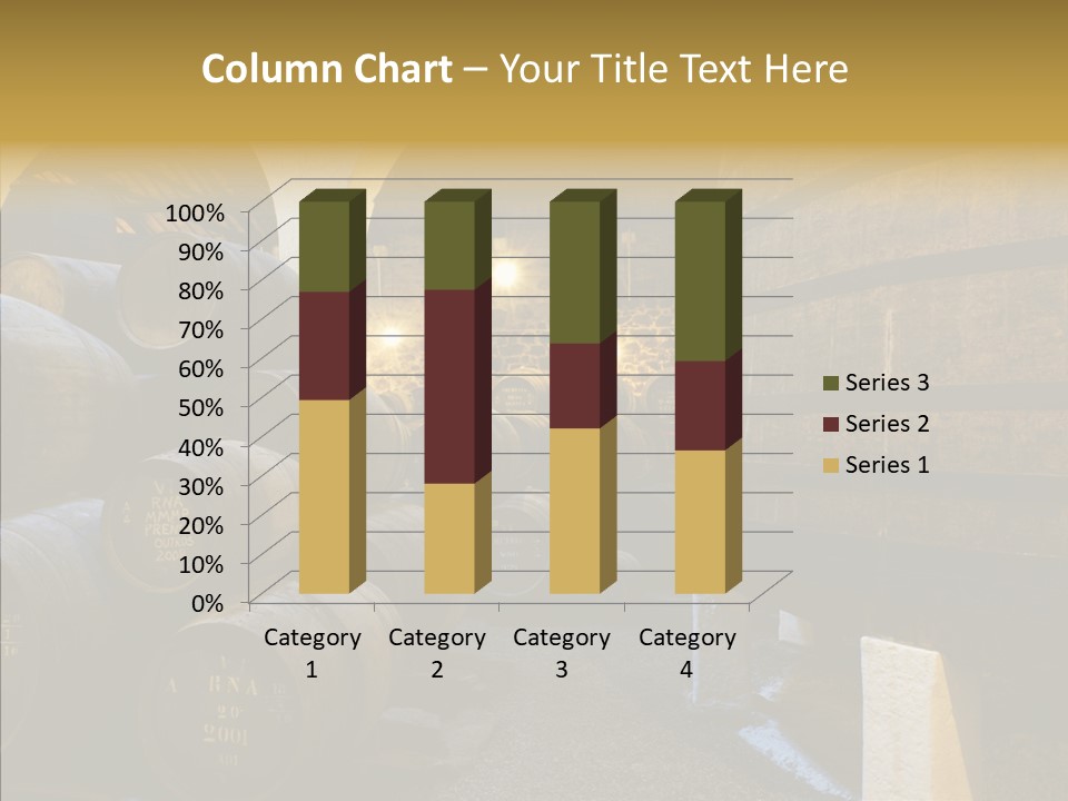 Stack Colheita Casks PowerPoint Template