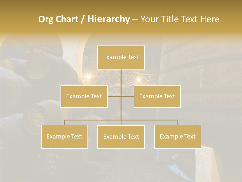Stack Colheita Casks PowerPoint Template