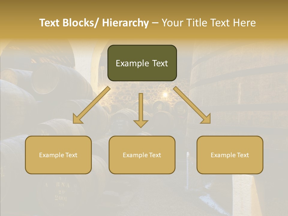 Stack Colheita Casks PowerPoint Template