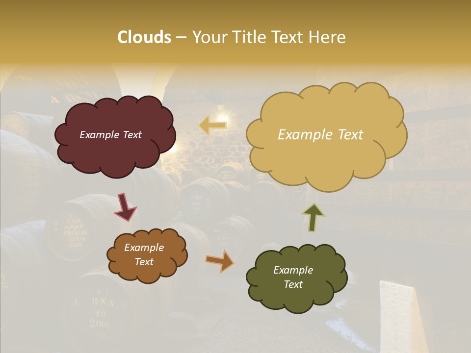 Stack Colheita Casks PowerPoint Template