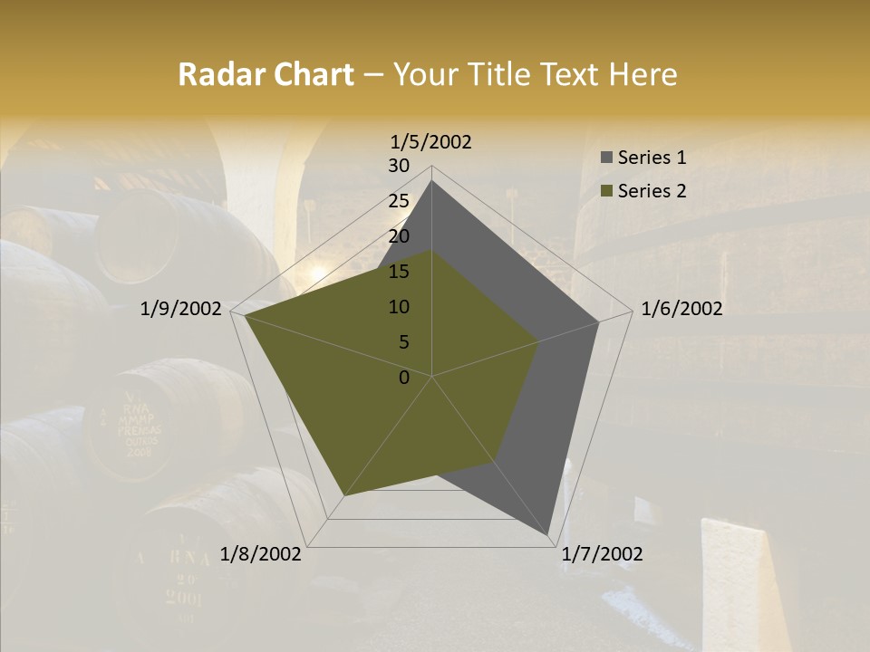 Stack Colheita Casks PowerPoint Template