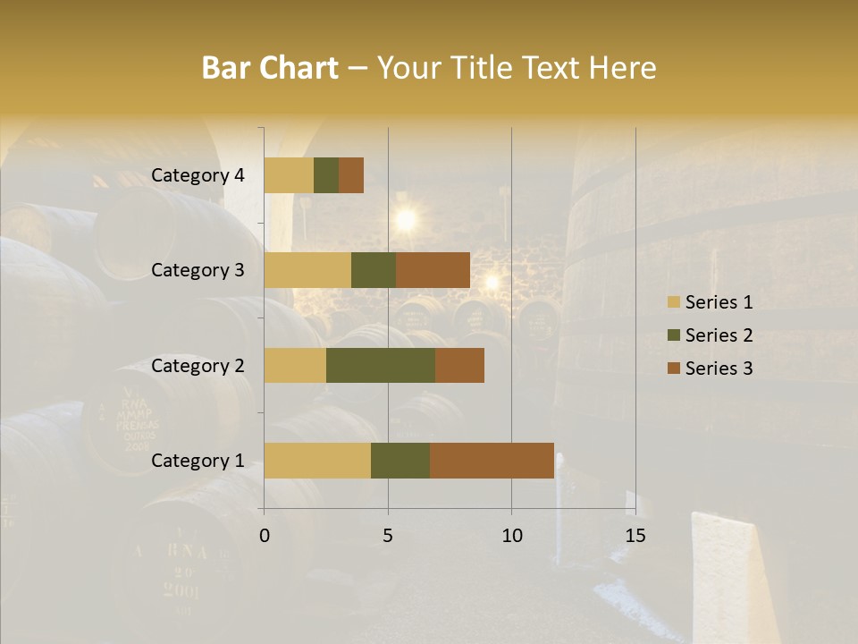 Stack Colheita Casks PowerPoint Template