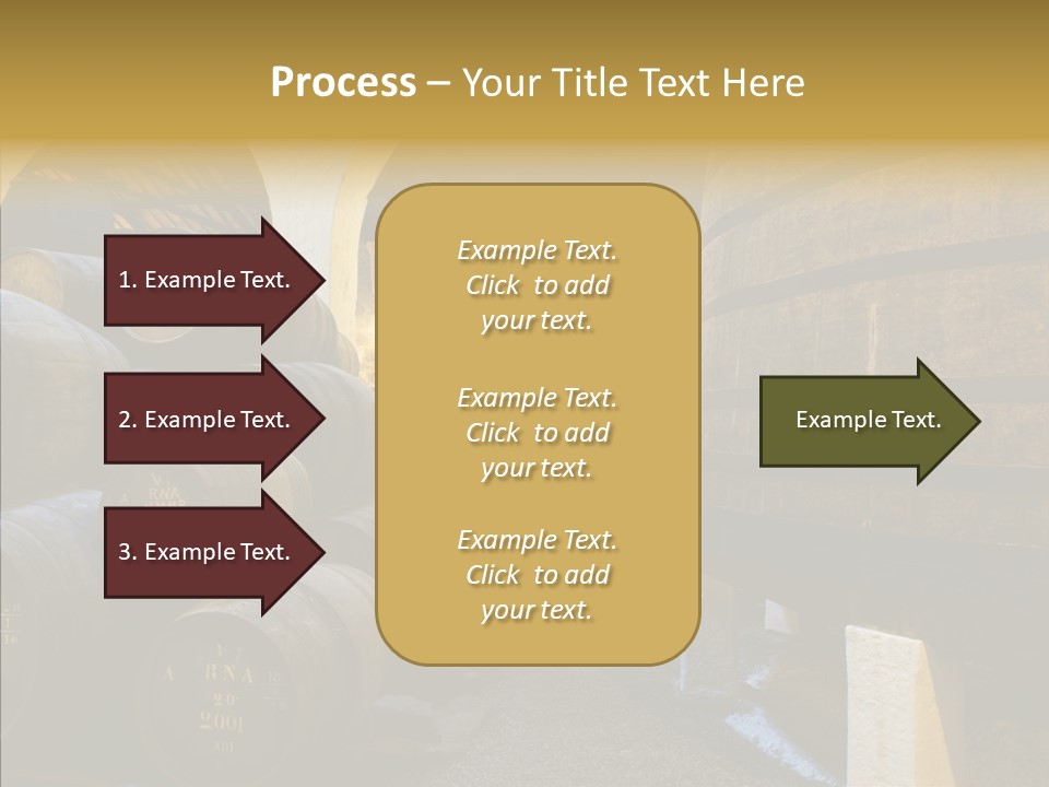 Stack Colheita Casks PowerPoint Template