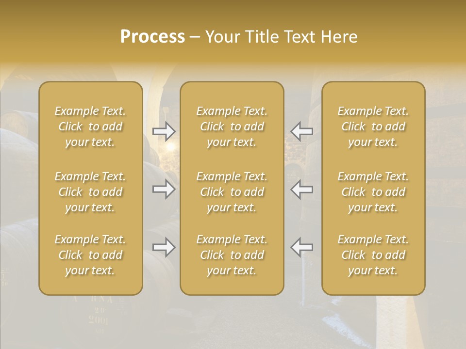Stack Colheita Casks PowerPoint Template