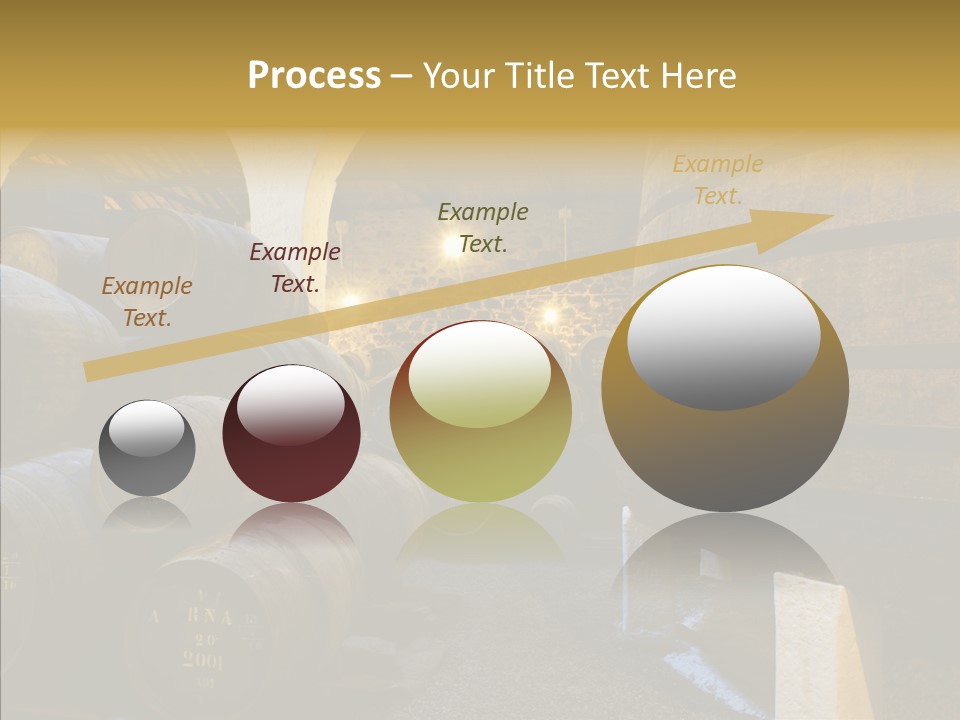 Stack Colheita Casks PowerPoint Template