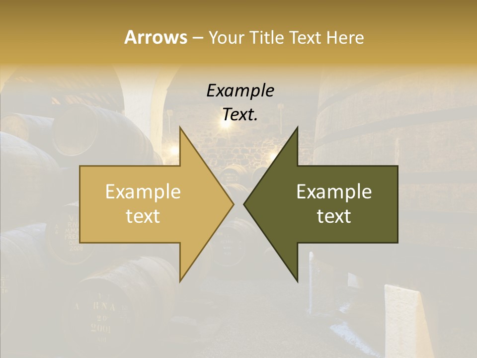 Stack Colheita Casks PowerPoint Template