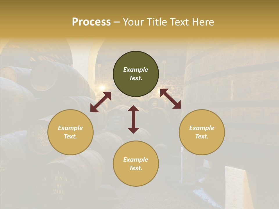 Stack Colheita Casks PowerPoint Template