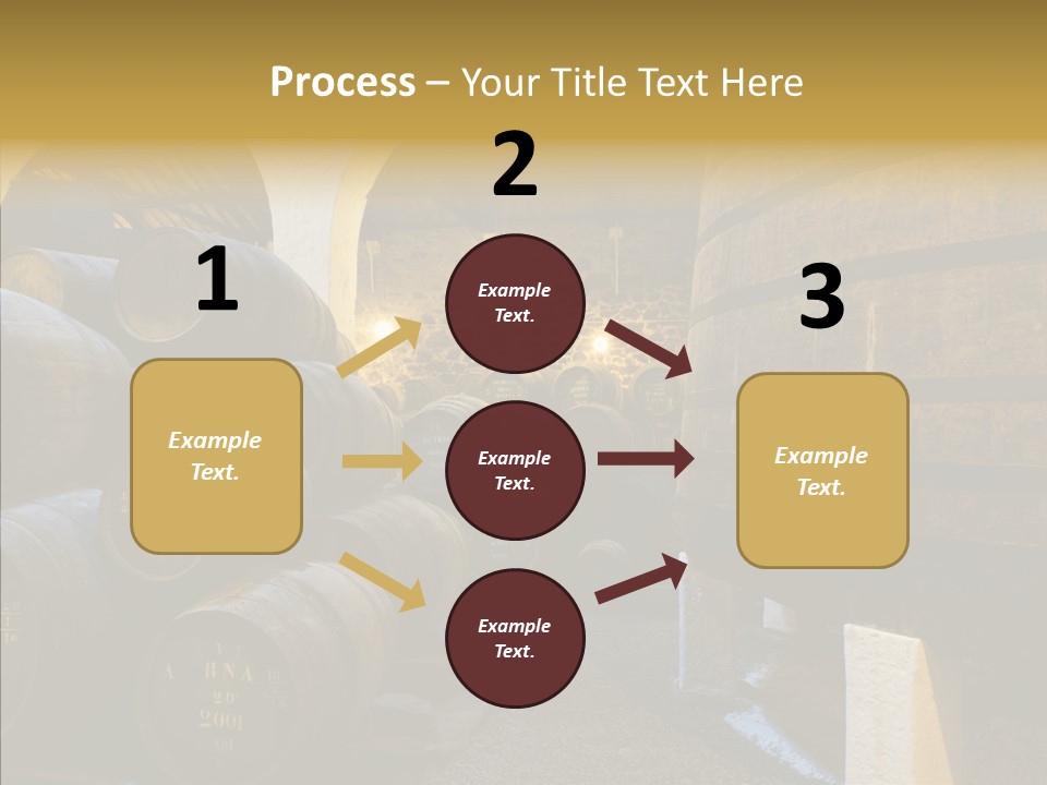 Stack Colheita Casks PowerPoint Template
