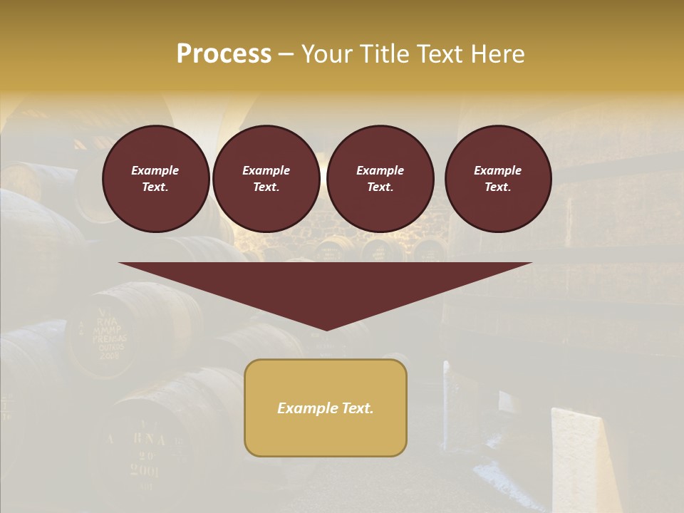 Stack Colheita Casks PowerPoint Template