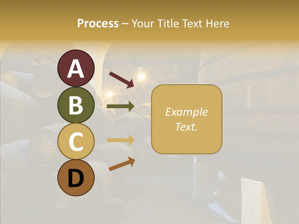 Stack Colheita Casks PowerPoint Template