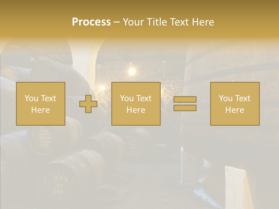 Stack Colheita Casks PowerPoint Template