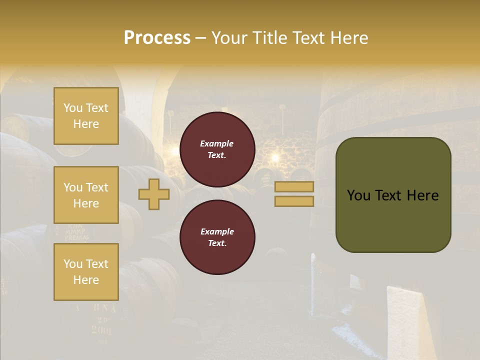 Stack Colheita Casks PowerPoint Template