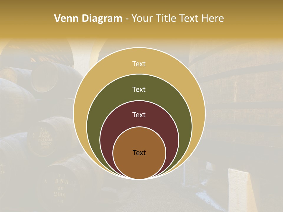 Stack Colheita Casks PowerPoint Template