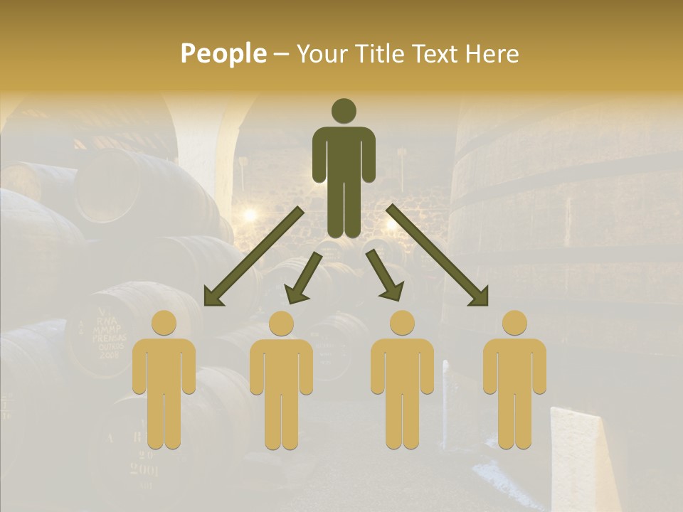 Stack Colheita Casks PowerPoint Template