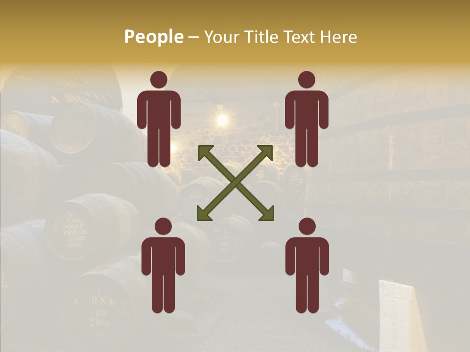 Stack Colheita Casks PowerPoint Template