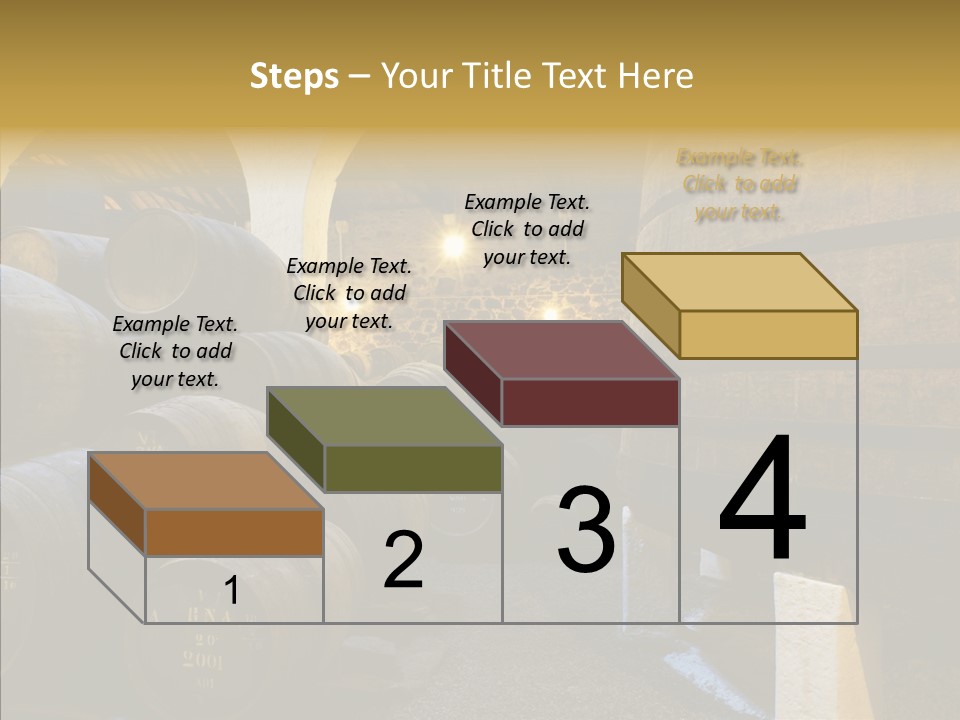 Stack Colheita Casks PowerPoint Template