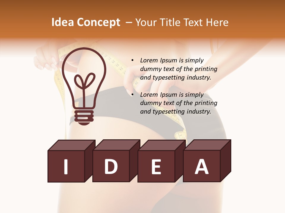 Eating Skin Isolated PowerPoint Template