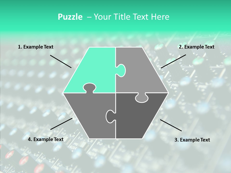 Closeup Adjuster Knob PowerPoint Template