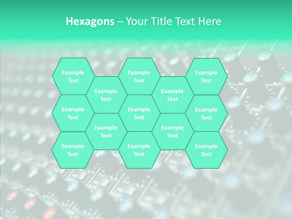 Closeup Adjuster Knob PowerPoint Template