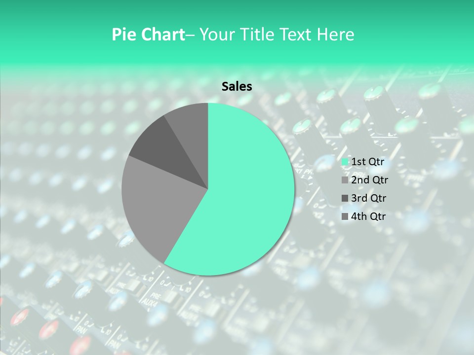 Closeup Adjuster Knob PowerPoint Template
