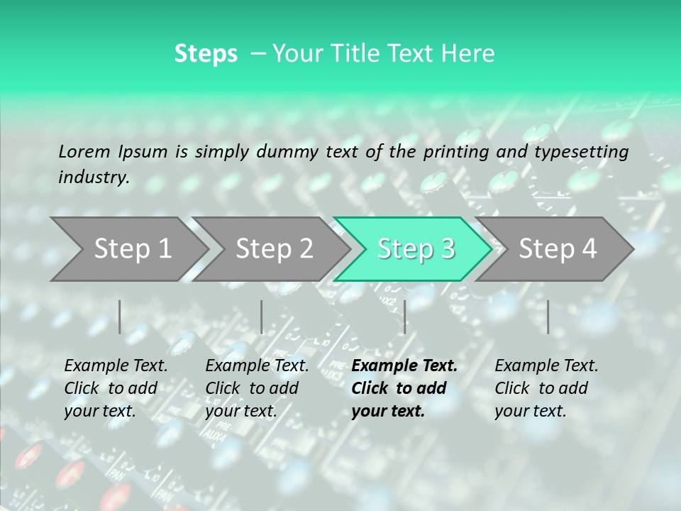 Closeup Adjuster Knob PowerPoint Template