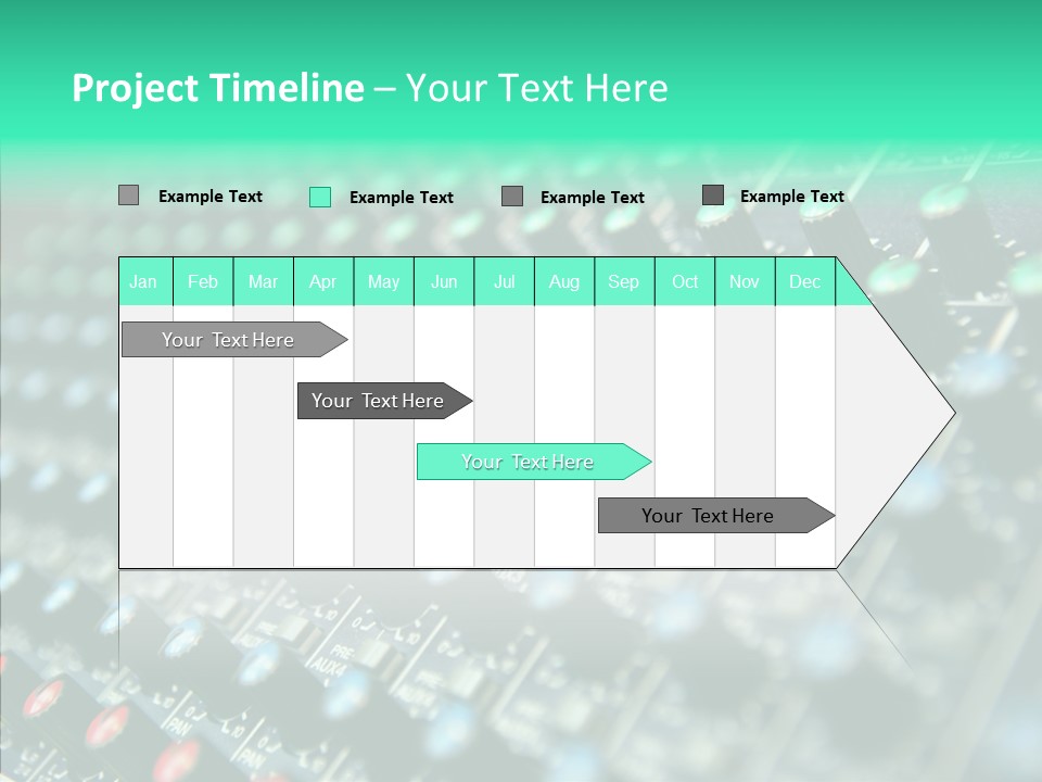Closeup Adjuster Knob PowerPoint Template