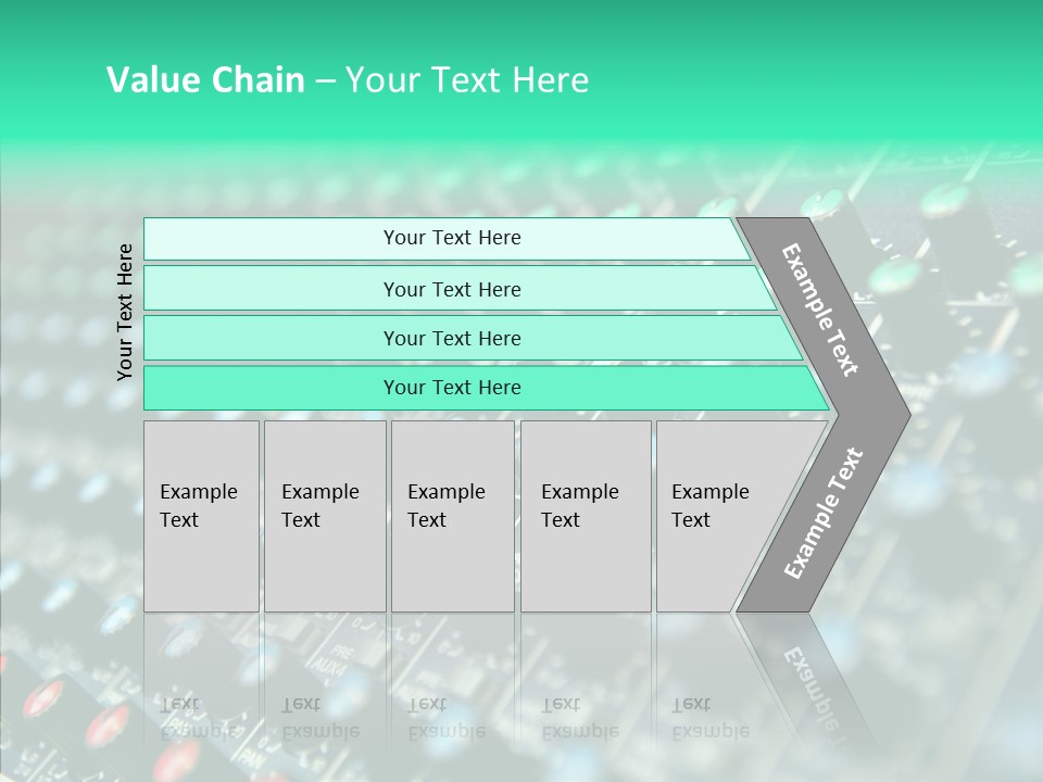 Closeup Adjuster Knob PowerPoint Template