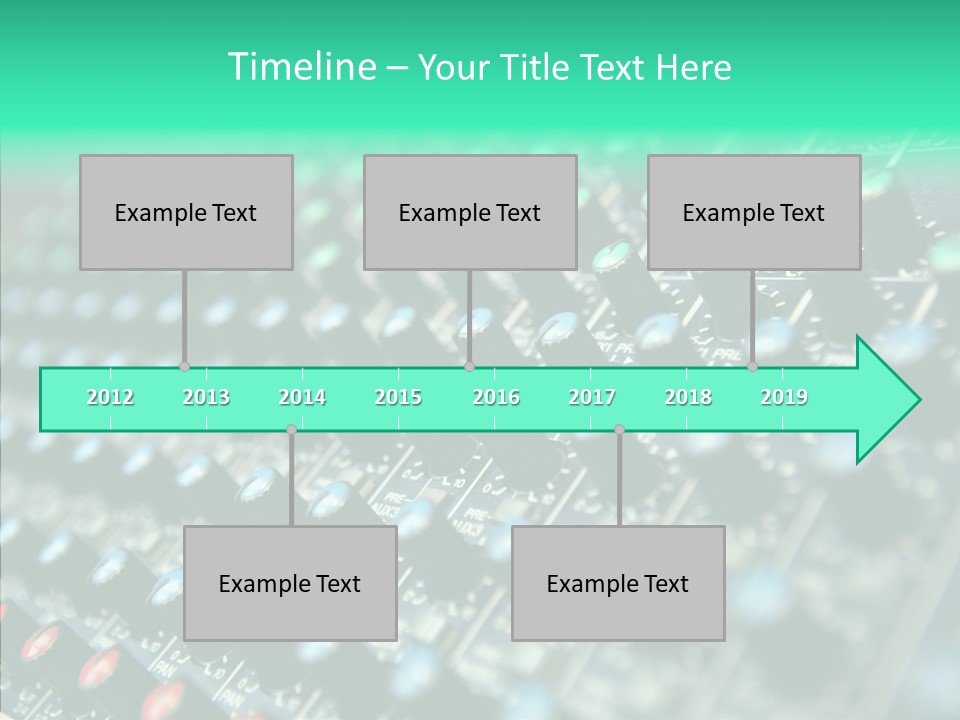 Closeup Adjuster Knob PowerPoint Template
